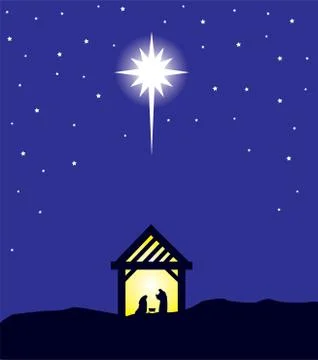 Vector Bethlehem Star Stock Illustration