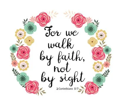 Vector Bible Verse Illustrazione stock