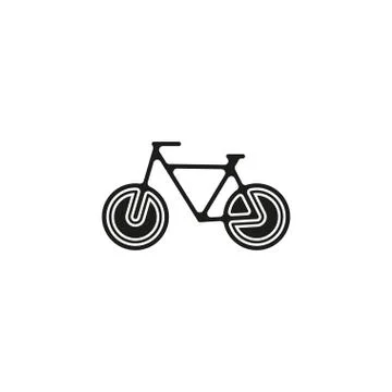 Vector Bicycle icon, vector Bicycle illustration - sport symbol Stock Illustration