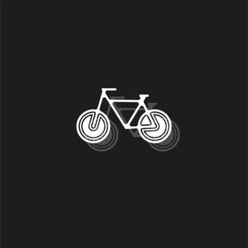 Vector Bicycle icon, vector Bicycle illustration - sport symbol Stock Illustration