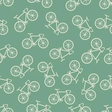 Vector Bicycle Pattern Stock Illustration
