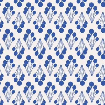 Vector Bicycle weekend illustration, seamless pattern, with balloons, blue Stock Illustration