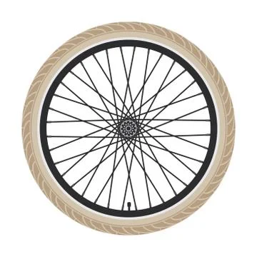 Vector bicycle wheel Stock Illustration