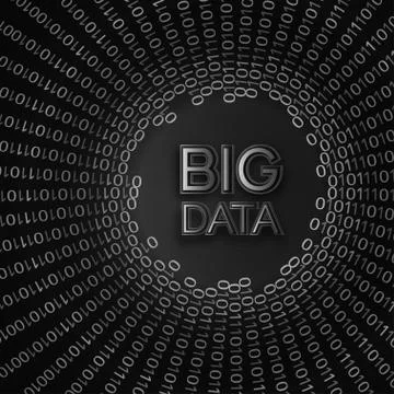 Vector BIG DATA background. Visual abstract concept. Stock Illustration