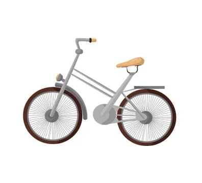 Vector bike isolated Illustrazione stock