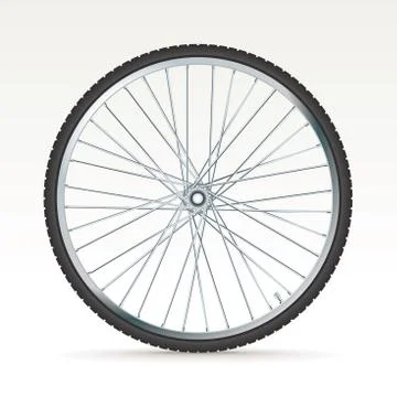 Vector bike wheel Stock Illustration