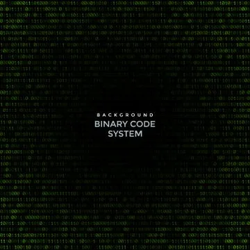 Vector binary code abstract background. Illustrazione stock