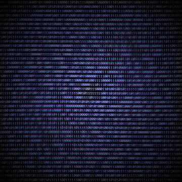 Vector binary code abstract background. Illustrazione stock