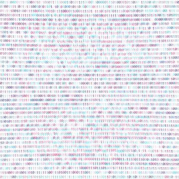 Vector binary code abstract background. Stock Illustration