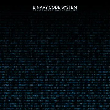 Vector binary code abstract background. 스톡 일러스트