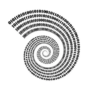 Vector Binary Code, Decryption and Encoding イラスト素材