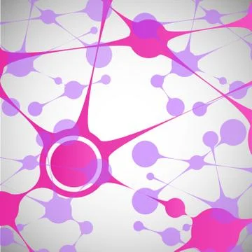 Vector biotechnology dna and network background eps Stock Illustration