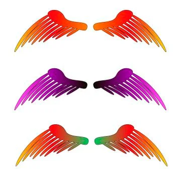 Vector bird multi-colored wings illustration 库存插图