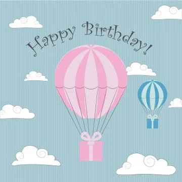 Vector Birthday Illustration Stock Illustration