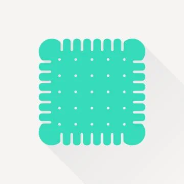 Vector biscuit icon Illustrazione stock