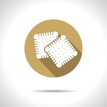 Vector biscuits icon. Eps10 Stock Illustration