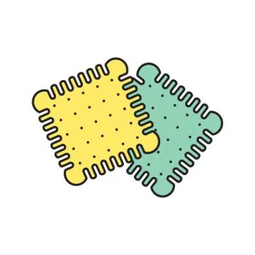 Vector biscuits icon. Eps10 Illustrazione stock