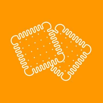 Vector biscuits icon. Eps10 Stock Illustration