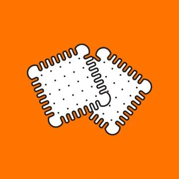 Vector biscuits icon. Eps10 Stock Illustration