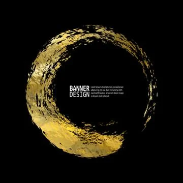 Vector Black and Gold Design Templates Stock Illustration