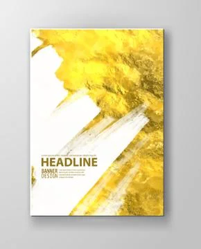 Vector Black and Gold Design Templates Stock Illustration