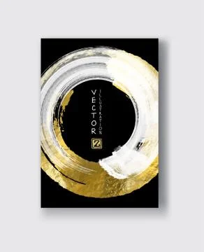 Vector Black and Gold Design Templates Stock Illustration