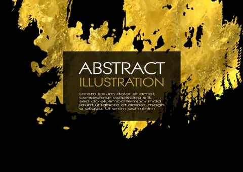 Vector Black and Gold Design background Templates Stock Illustration