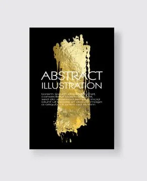 Vector Black and Gold Design Templates. Abstract illustration eps10 Stock Illustration