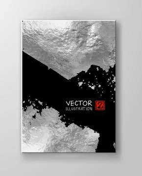 Vector Black and Silver Design Templates Stock Illustration