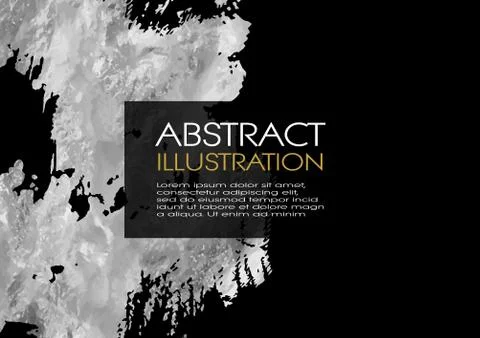 Vector Black and Silver Design background Templates Stock Illustration