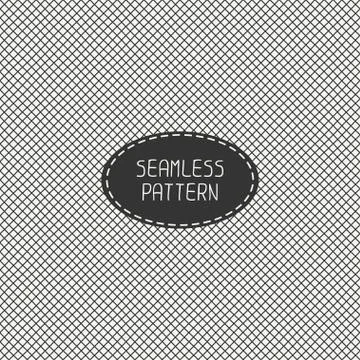 Vector black and white abstract seamless pattern of hand drawn lines. Doodle Stock Illustration