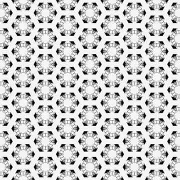 Vector black and white circles on a white background Stock Illustration