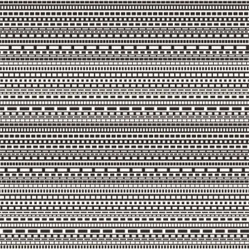Vector black and white dashed lines seamless pattern Stock Illustration