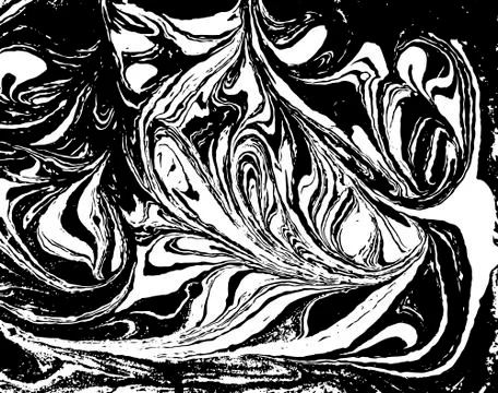 Vector black and white marbled abstract background. Liquid pattern. Grunge Stockillustratie