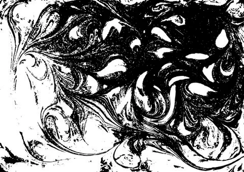 Vector black and white marbled abstract background. Liquid pattern. Grunge Illustrazione stock