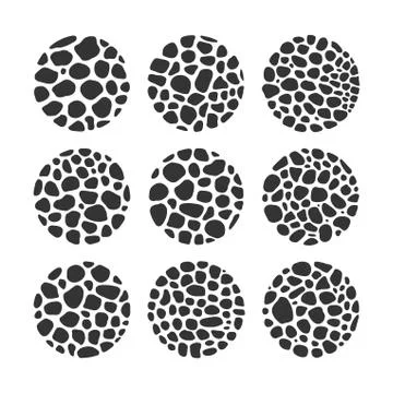 Vector black and white mosaic logo backgrounds Stock Illustration