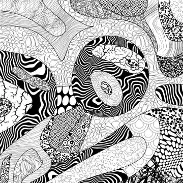 Vector black and white patchwork background 库存插图