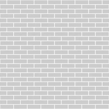 Vector black and white structural brick wall seamless pattern. イラスト素材