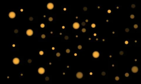 Vector black background with golden bokeh effect Stock Illustration
