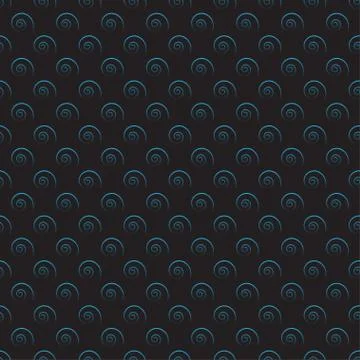 Vector black background. Luminous regular swirl elements on a black background Stock-Illustration