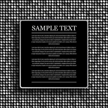 Vector black background on shiny silver sequins. Illustrazione stock
