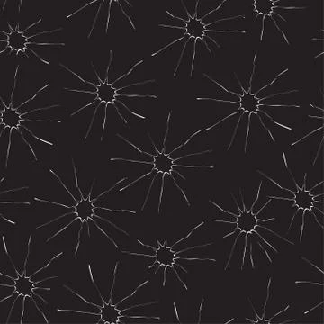 Vector black background with white suns. Samless texture Illustrazione stock