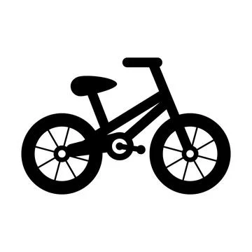 Vector Black Bicycle Icon. Simple Minimalistic Vector Bike Icon. Cycling Sign 스톡 일러스트