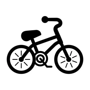 Vector Black Bicycle Icon. Simple Minimalistic Vector Bike Icon. Cycling Sign 스톡 일러스트