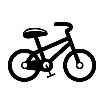 Vector Black Bicycle Icon. Simple Minimalistic Vector Bike Icon. Cycling Sign Ilustración de archivo