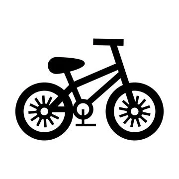 Vector Black Bicycle Icon. Simple Minimalistic Vector Bike Icon. Cycling Sign 스톡 일러스트