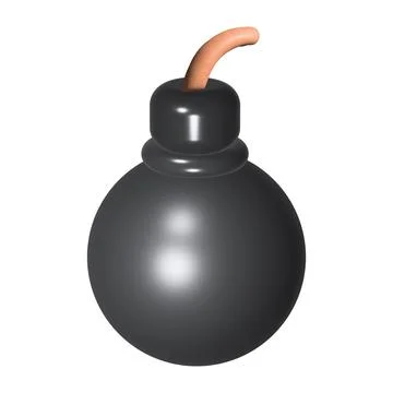 Vector black bomb Stock Illustration