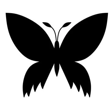 Vector black butterfly Stock-Illustration