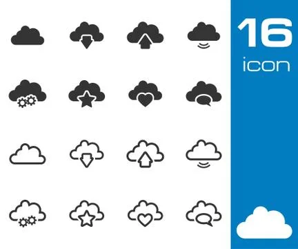 Vector black  clothes  icons set Illustrazione stock