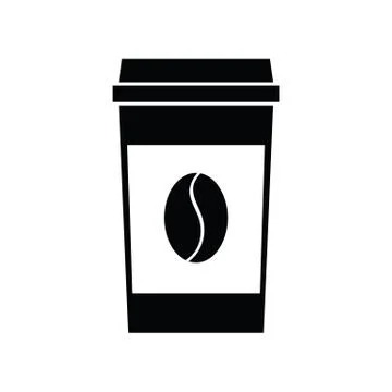 Vector black coffee icons Illustrazione stock